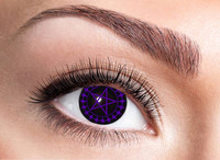 Certifikované trojmesačné farebné kontaktné šošovky nedioptrické čierno-fialové 84109541.m79