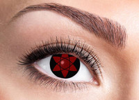 Certifikované trojmesačné farebné kontaktné šošovky nedioptrické, hviezda červeno-čierne 84109541.m87