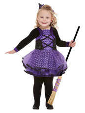 Dievčenský kostým malá čarodejnica, fialový