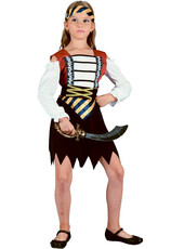 Dievčenský kostým pirátka 120-130 cm