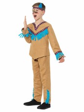Chlapčenský kostým Indián hnedý