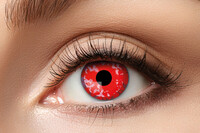 Certifikované ročné farebné kontaktné šošovky nedioptrické, červená ruža 84063141.650