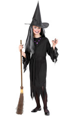 Dievčenský kostým čarodejnice, čierna