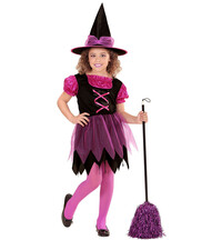Dievčenský kostým čarodejnice, fialová