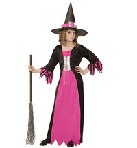 Dievčenský kostým čarodejnice, ružová