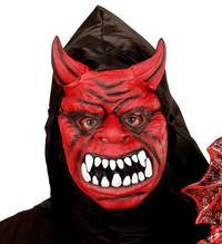 Maska diabol s kapucňou (čert)