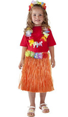 Detská oranžová sukňa Hawai