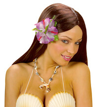 Spona do vlasov Havajský kvet, mix farieb
