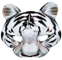 Maska biely tyger