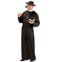 Pánsky kostým kňaza, čierny