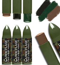 Sada 3 maskovacích vojenských make-upov