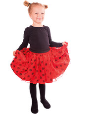 Detský kostým tutu sukňa lienky s bodkami