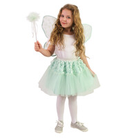 Detský kostým tutu sukne kvetinová víla Tinkerbell s prútikom a krídlami e-balenie