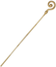 Mikulášska palica/berla zlatá 185 cm