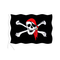Pirátska vlajka 90x150 cm