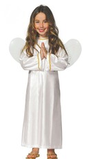 Dievča kostým anjel s krídlami