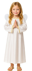 Dievča kostým anjel s krídlami