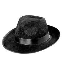 Čierny gangsterský klobúk