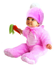 Detský kostým zajačik ružový