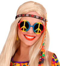Farebné hippie okuliare