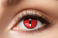Certifikované trojmesačné farebné kontaktné šošovky nedioptrické červené M97