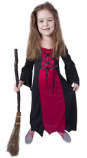 Detský bordový kostým čarodejnice/Halloween e-balík