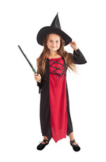 Detský bordový kostým čarodejnice/Halloween e-balík