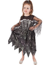 Detský kostým s pavučinou pre čarodejnice/Halloween