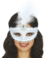 Modrá šatka s perím