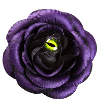 Spona do vlasov, fialová ruža s mačacím okom