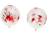 Balóniky s krvavými potlačami, 30cm, 8ks