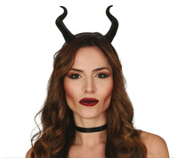 Čelenka so zakrivenými rohmi čert