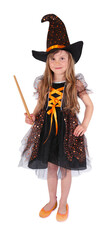 Detský kostým čarodejnice hviezdice (8-10 rokov) čarodejnica / Halloween