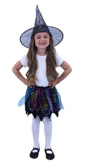 Detský kostým čarodejnice s tutu sukňou / Halloween