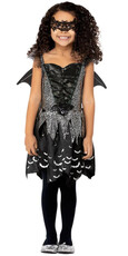 Dievčenský kostým netopiera s krídlami