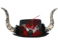 Voodoo klobouk s rohy