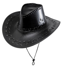 Čierny kovbojský klobúk