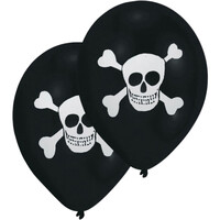 Balóniky s pirátskym motívom 8 ks, 25,4 cm