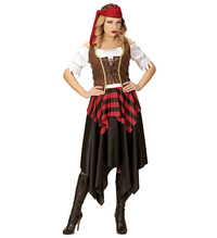 Dámsky pirátsky kostým s dlhou sukňou