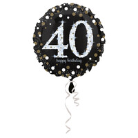 Fóliový balónik k 40. narodeninám, 45 cm