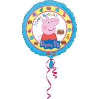 Fóliový balónik prasiatko Peppa k narodeninám, 43 cm
