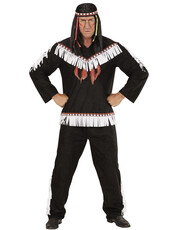 Pánsky čierny indiánsky kostým