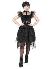Dámske šaty Wednesday Addams, čierne