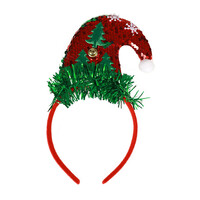 Vianočná čelenka Santa