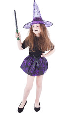 Detská sukňa pavučina s klobúkom čarodejnice / Halloween