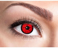 Certifikované týždenné farebné kontaktné šošovky nedioptrické, červené 84095241.W22