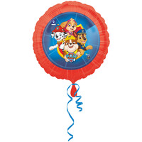 Fóliový balón Tlapková patrola, červený (43 cm)