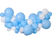 Balónová girlanda modrá (3 m, 65 balónov)