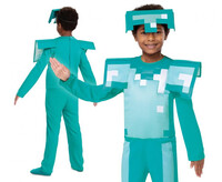 Detský modrý kostým Minecraft