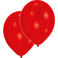 Sada 10ks červených balónov (priemer 27 cm)